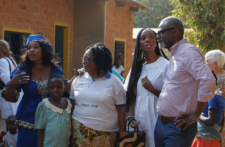 Lubumubashi (Congo, DRC) - From left to right: Nicole Munying (Founder Maman Kaj Foundation), Maman Cathy (Head of Kasungami Orphanage),
                         Grâce-Charlotte Kayembe (Legal & Communication Advisor), Michel Kabanga Kayembe (CEO). October 2022